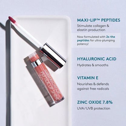 preorder Limited Edition Peptide Lip Shine SPF 30- Savanna